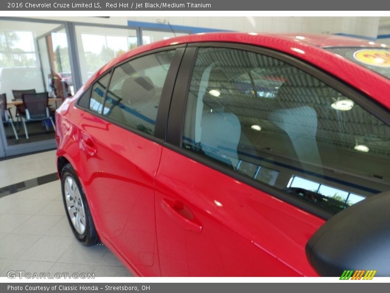 Red Hot / Jet Black/Medium Titanium 2016 Chevrolet Cruze Limited LS