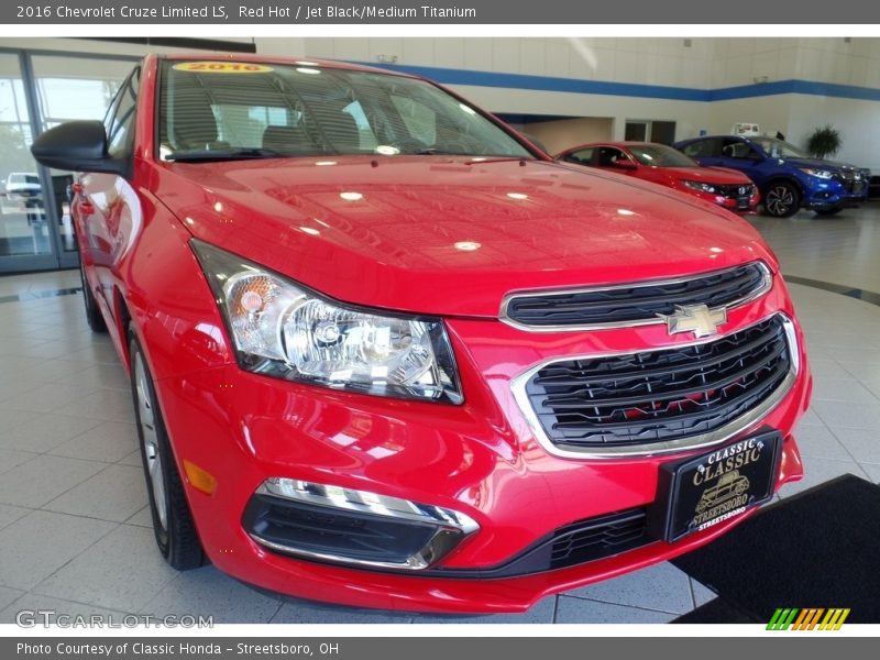 Red Hot / Jet Black/Medium Titanium 2016 Chevrolet Cruze Limited LS