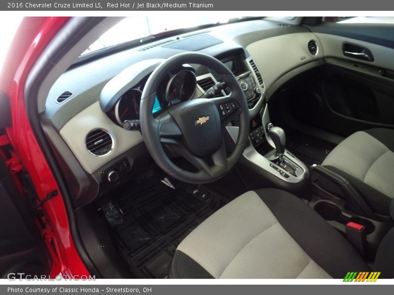 Red Hot / Jet Black/Medium Titanium 2016 Chevrolet Cruze Limited LS