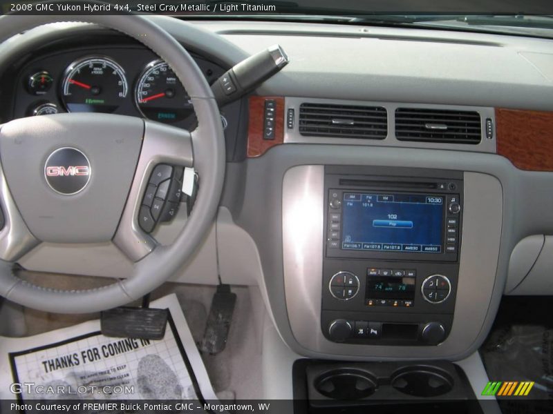 Steel Gray Metallic / Light Titanium 2008 GMC Yukon Hybrid 4x4