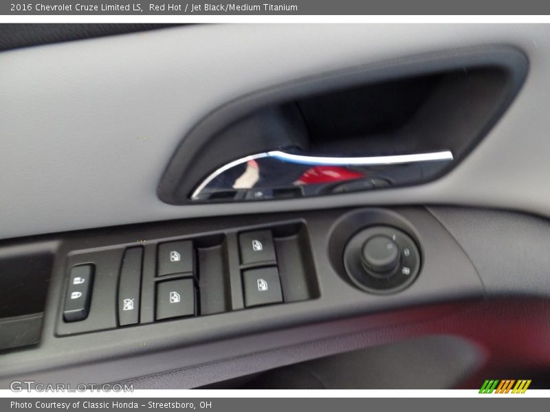 Red Hot / Jet Black/Medium Titanium 2016 Chevrolet Cruze Limited LS