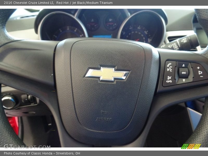 Red Hot / Jet Black/Medium Titanium 2016 Chevrolet Cruze Limited LS