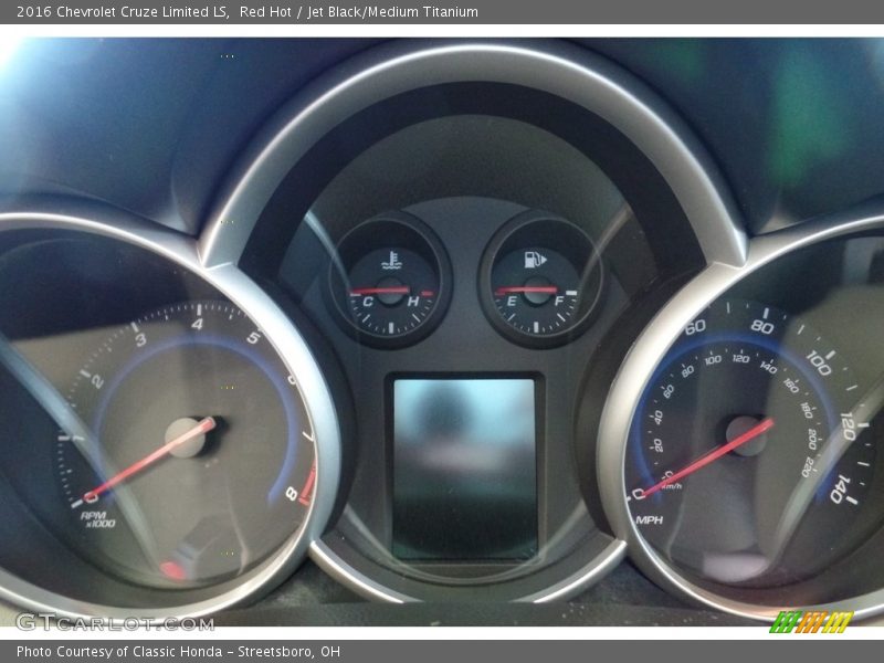 Red Hot / Jet Black/Medium Titanium 2016 Chevrolet Cruze Limited LS