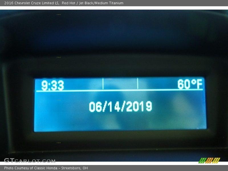 Red Hot / Jet Black/Medium Titanium 2016 Chevrolet Cruze Limited LS