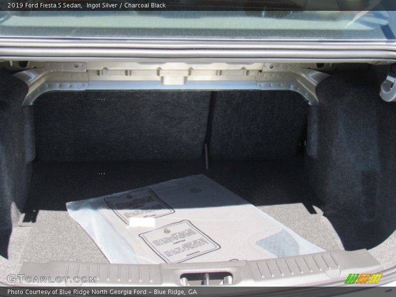 Ingot Silver / Charcoal Black 2019 Ford Fiesta S Sedan
