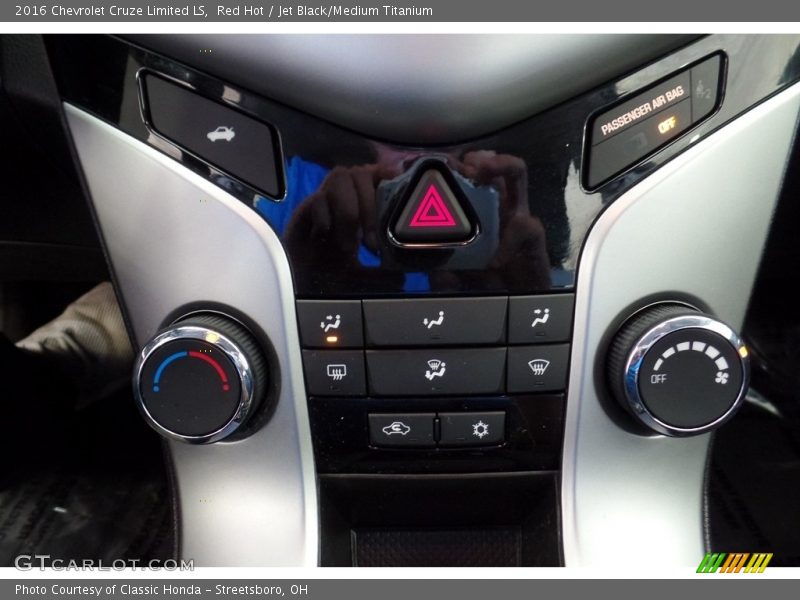 Red Hot / Jet Black/Medium Titanium 2016 Chevrolet Cruze Limited LS