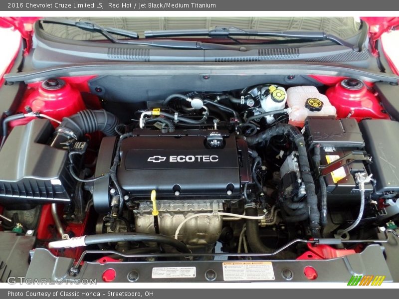 Red Hot / Jet Black/Medium Titanium 2016 Chevrolet Cruze Limited LS