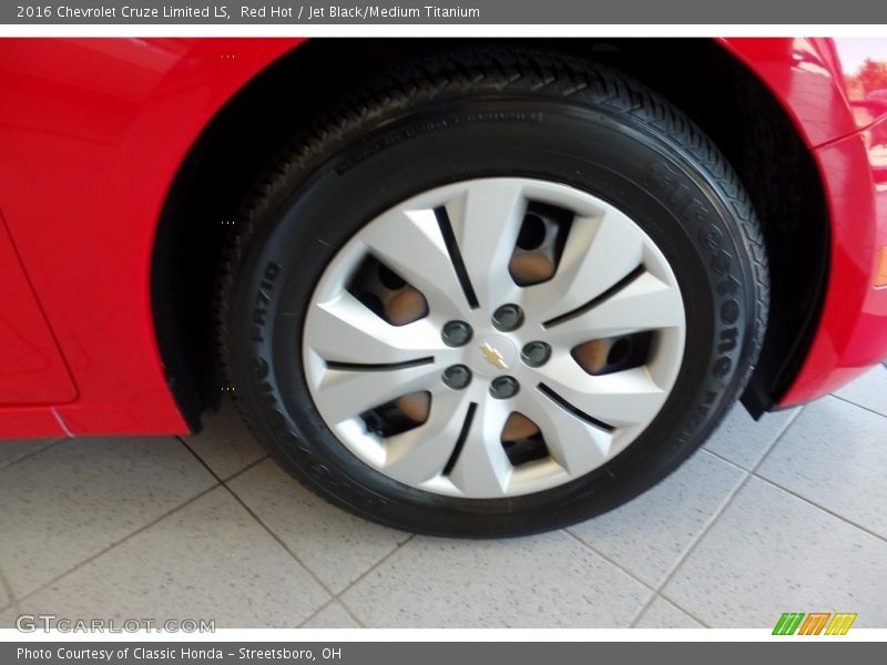 Red Hot / Jet Black/Medium Titanium 2016 Chevrolet Cruze Limited LS