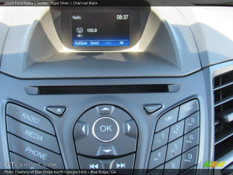 Ingot Silver / Charcoal Black 2019 Ford Fiesta S Sedan