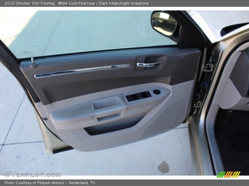 White Gold Pearlcoat / Dark Khaki/Light Graystone 2010 Chrysler 300 Touring