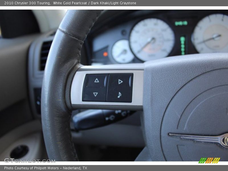 White Gold Pearlcoat / Dark Khaki/Light Graystone 2010 Chrysler 300 Touring