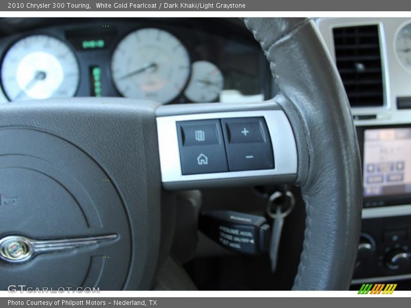 White Gold Pearlcoat / Dark Khaki/Light Graystone 2010 Chrysler 300 Touring