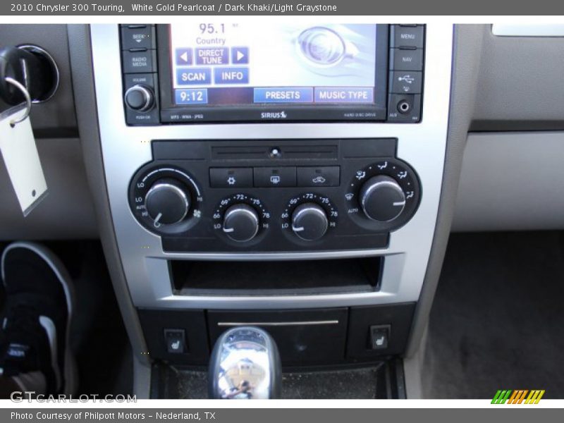 White Gold Pearlcoat / Dark Khaki/Light Graystone 2010 Chrysler 300 Touring