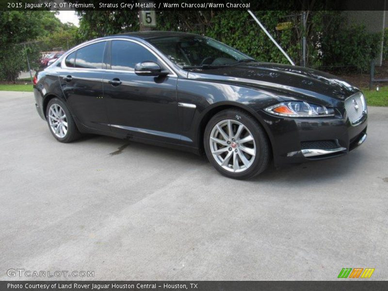Stratus Grey Metallic / Warm Charcoal/Warm Charcoal 2015 Jaguar XF 2.0T Premium