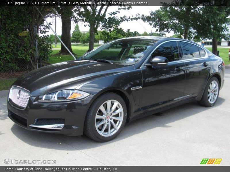 Stratus Grey Metallic / Warm Charcoal/Warm Charcoal 2015 Jaguar XF 2.0T Premium