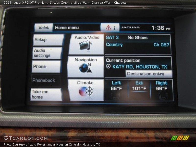 Stratus Grey Metallic / Warm Charcoal/Warm Charcoal 2015 Jaguar XF 2.0T Premium