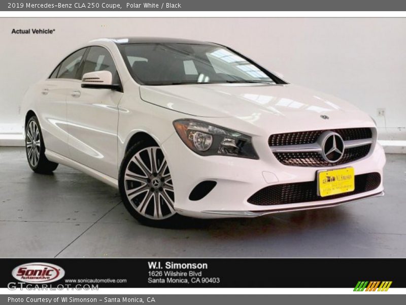Polar White / Black 2019 Mercedes-Benz CLA 250 Coupe