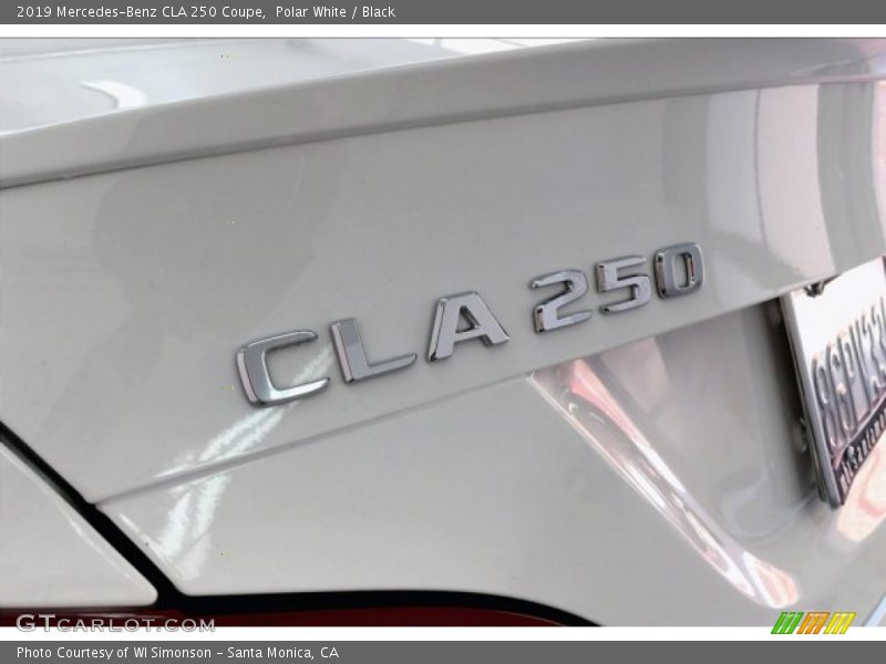 Polar White / Black 2019 Mercedes-Benz CLA 250 Coupe
