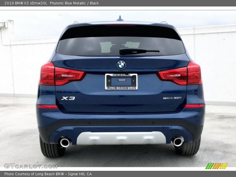 Phytonic Blue Metallic / Black 2019 BMW X3 sDrive30i