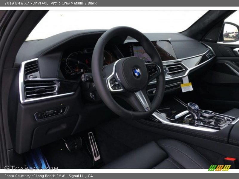 Arctic Grey Metallic / Black 2019 BMW X7 xDrive40i