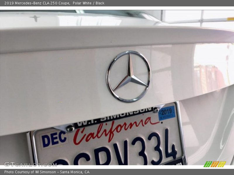 Polar White / Black 2019 Mercedes-Benz CLA 250 Coupe