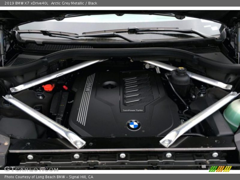 Arctic Grey Metallic / Black 2019 BMW X7 xDrive40i
