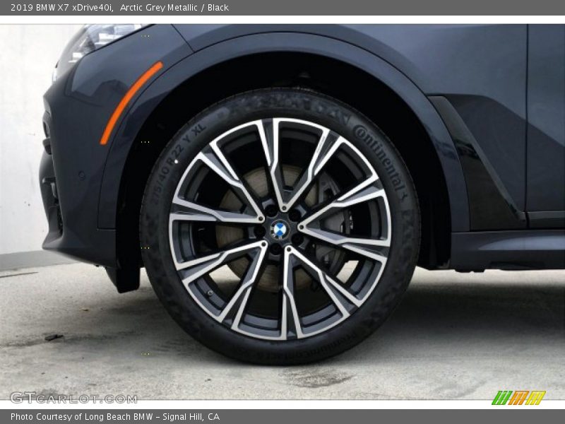 Arctic Grey Metallic / Black 2019 BMW X7 xDrive40i