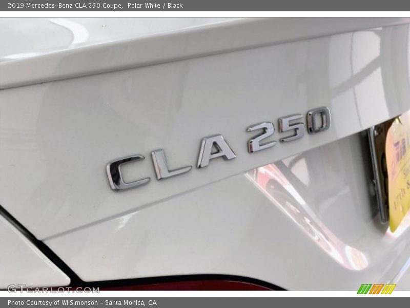 Polar White / Black 2019 Mercedes-Benz CLA 250 Coupe