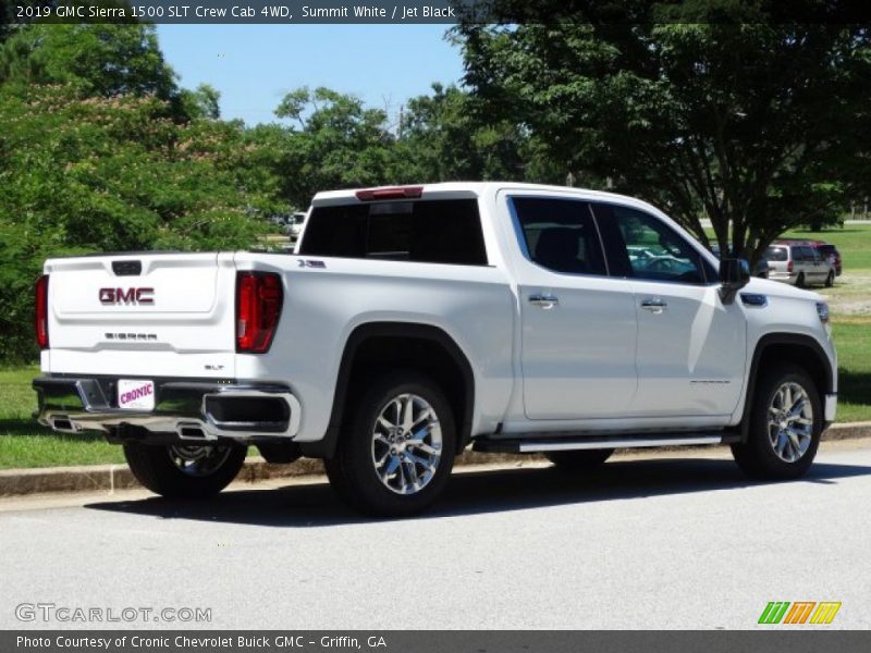 Summit White / Jet Black 2019 GMC Sierra 1500 SLT Crew Cab 4WD