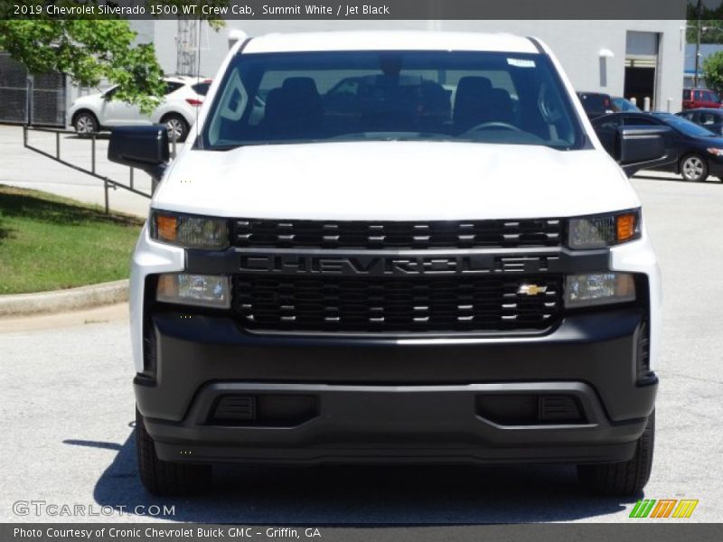 Summit White / Jet Black 2019 Chevrolet Silverado 1500 WT Crew Cab