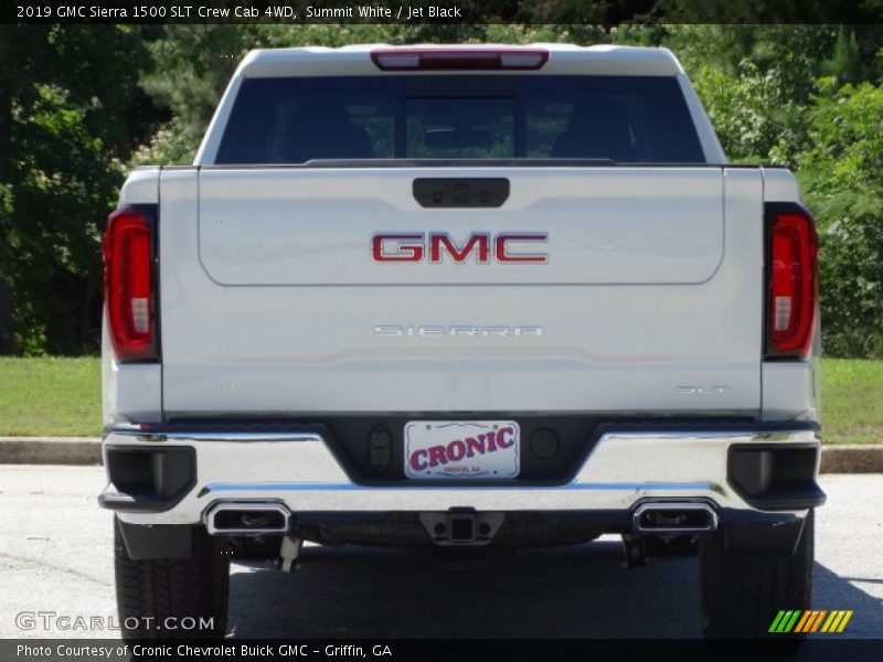 Summit White / Jet Black 2019 GMC Sierra 1500 SLT Crew Cab 4WD