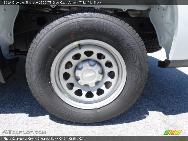 Summit White / Jet Black 2019 Chevrolet Silverado 1500 WT Crew Cab
