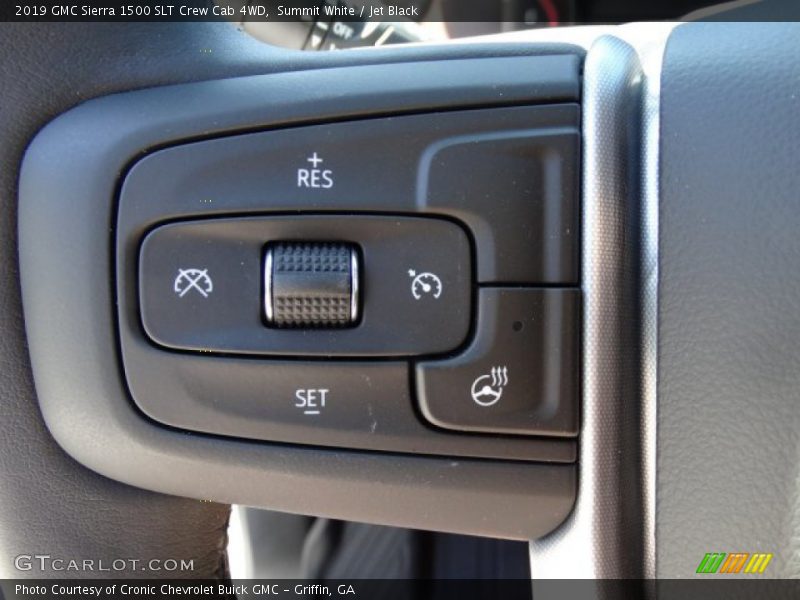 Summit White / Jet Black 2019 GMC Sierra 1500 SLT Crew Cab 4WD