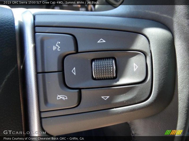 Summit White / Jet Black 2019 GMC Sierra 1500 SLT Crew Cab 4WD