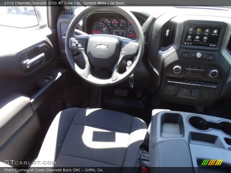 Summit White / Jet Black 2019 Chevrolet Silverado 1500 WT Crew Cab