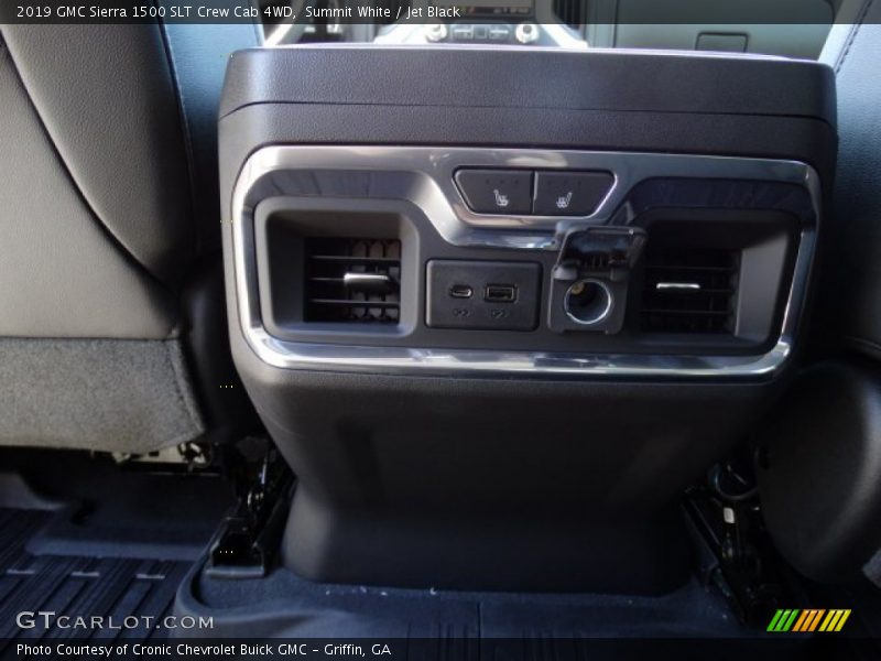 Summit White / Jet Black 2019 GMC Sierra 1500 SLT Crew Cab 4WD