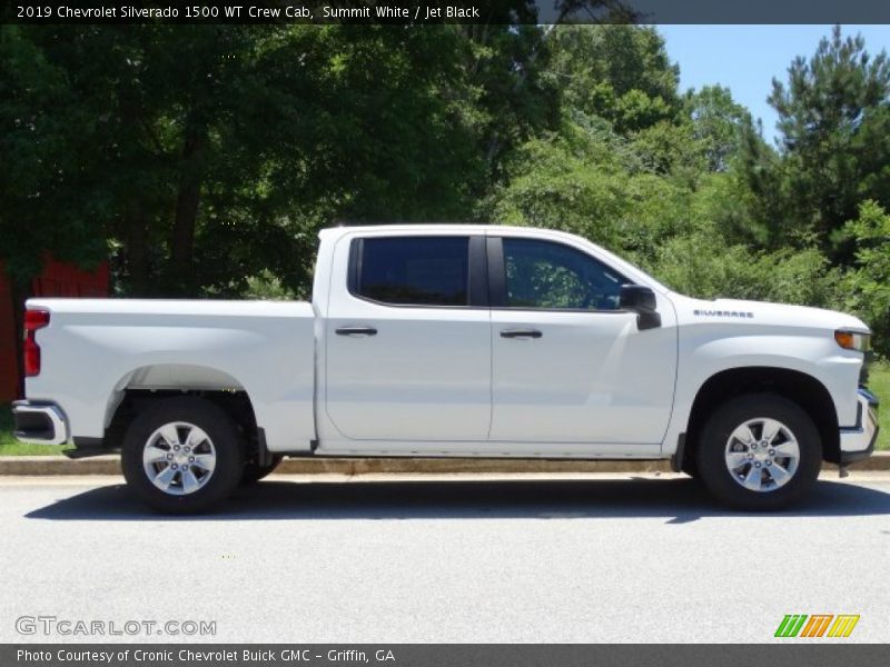 Summit White / Jet Black 2019 Chevrolet Silverado 1500 WT Crew Cab