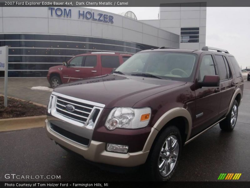Dark Cherry Metallic / Camel 2007 Ford Explorer Eddie Bauer 4x4