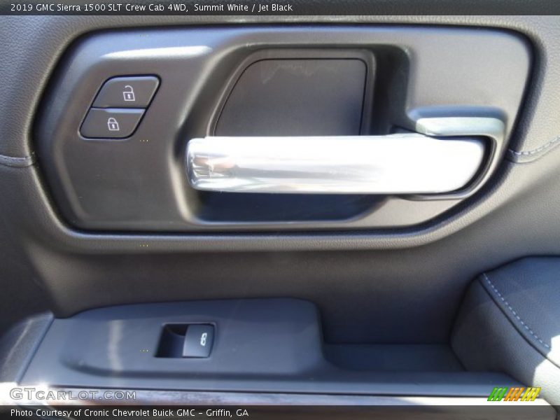 Summit White / Jet Black 2019 GMC Sierra 1500 SLT Crew Cab 4WD