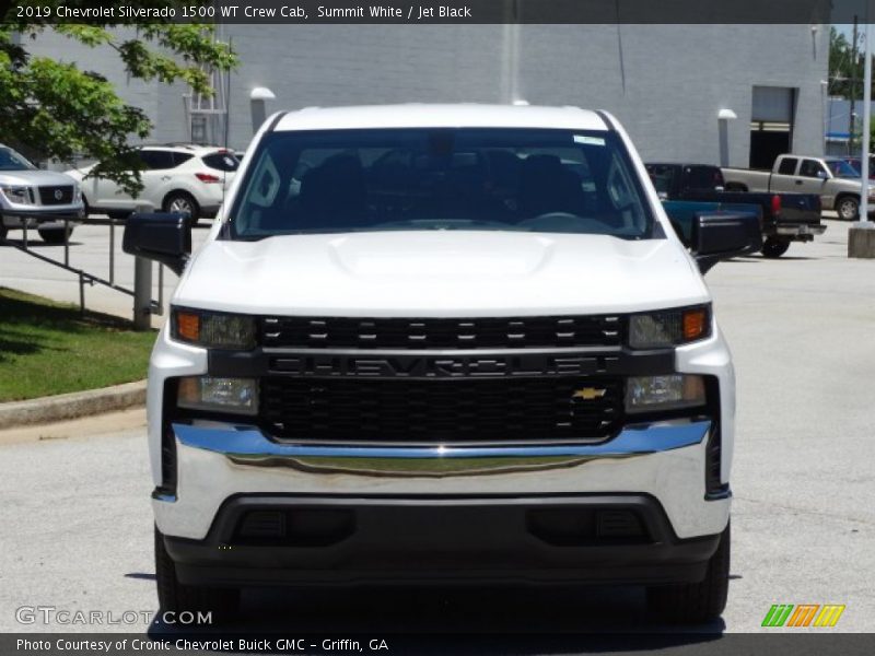 Summit White / Jet Black 2019 Chevrolet Silverado 1500 WT Crew Cab