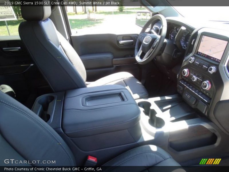 Summit White / Jet Black 2019 GMC Sierra 1500 SLT Crew Cab 4WD