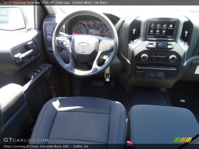 Summit White / Jet Black 2019 Chevrolet Silverado 1500 WT Crew Cab
