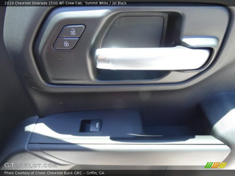 Summit White / Jet Black 2019 Chevrolet Silverado 1500 WT Crew Cab
