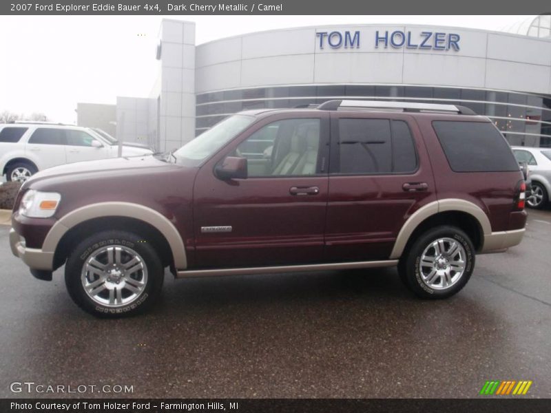 Dark Cherry Metallic / Camel 2007 Ford Explorer Eddie Bauer 4x4