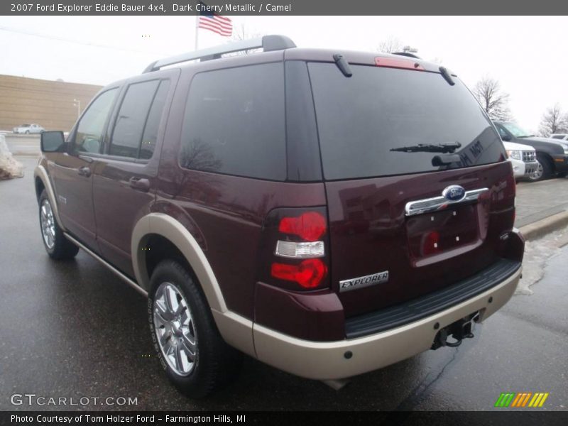 Dark Cherry Metallic / Camel 2007 Ford Explorer Eddie Bauer 4x4