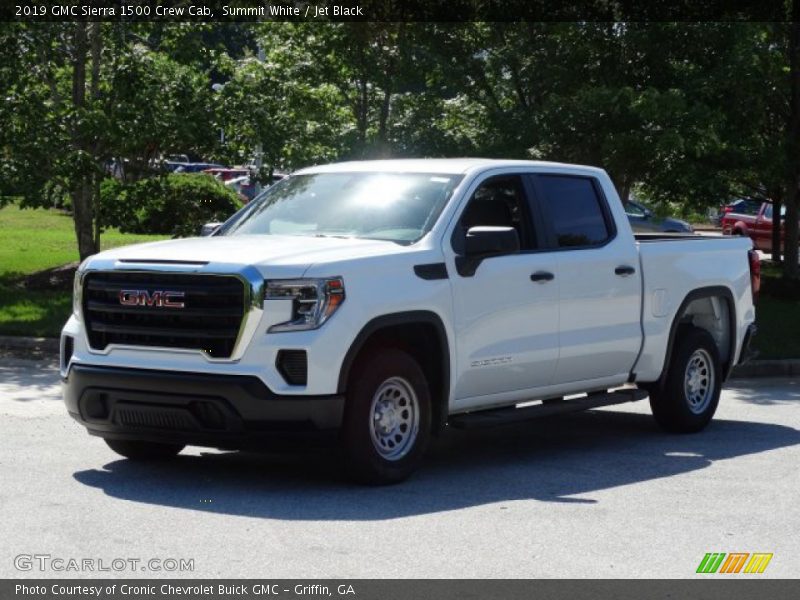 Summit White / Jet Black 2019 GMC Sierra 1500 Crew Cab