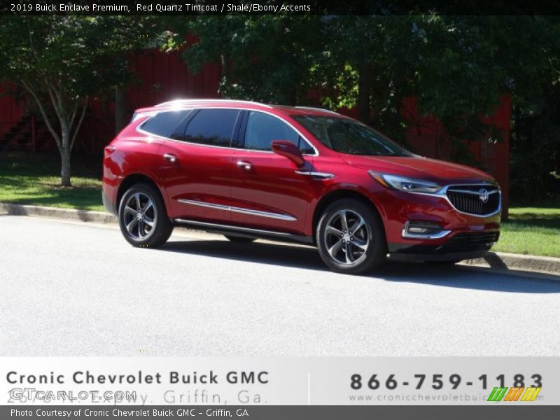 Red Quartz Tintcoat / Shale/Ebony Accents 2019 Buick Enclave Premium