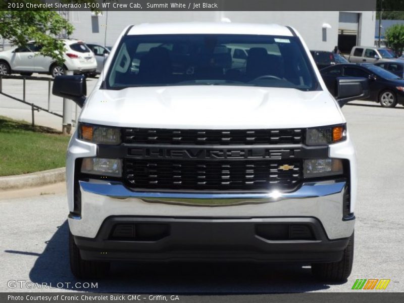 Summit White / Jet Black 2019 Chevrolet Silverado 1500 WT Crew Cab