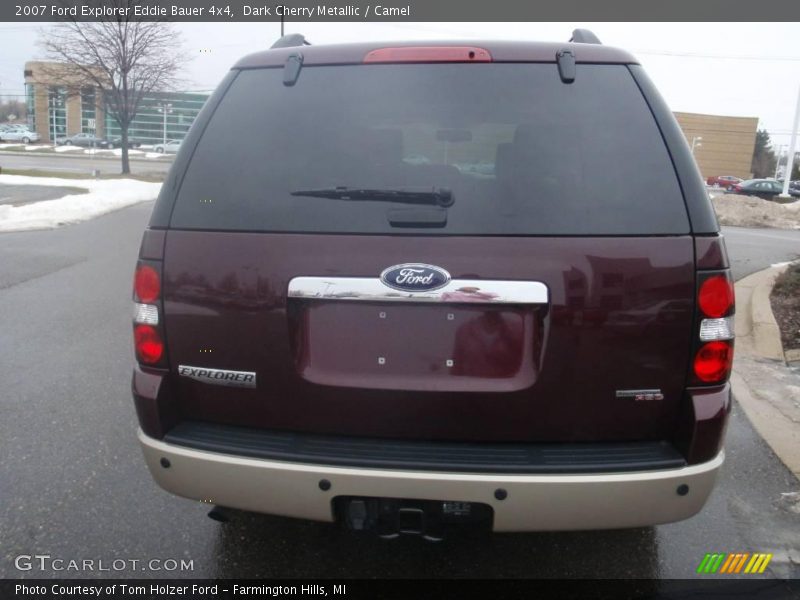 Dark Cherry Metallic / Camel 2007 Ford Explorer Eddie Bauer 4x4