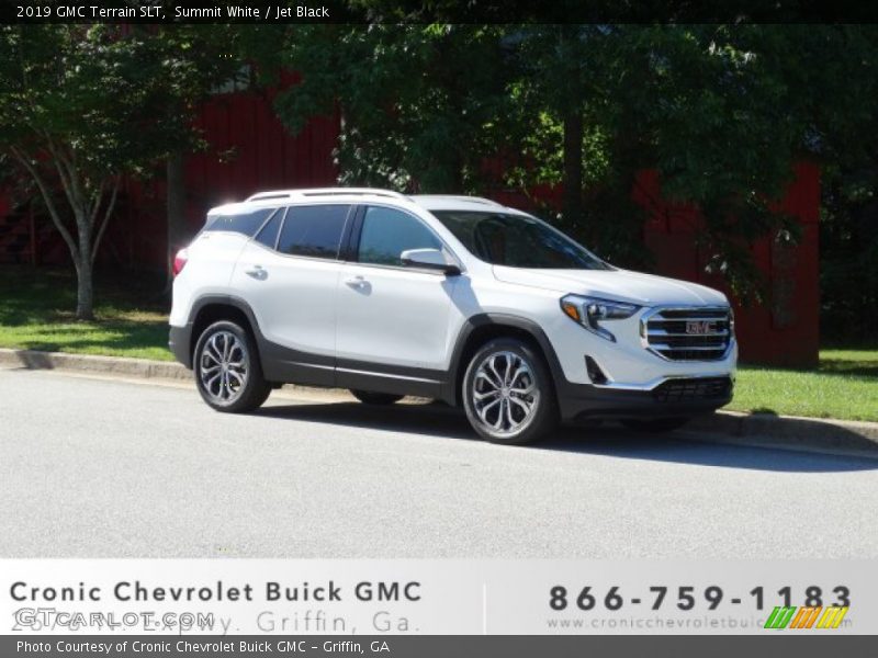 Summit White / Jet Black 2019 GMC Terrain SLT